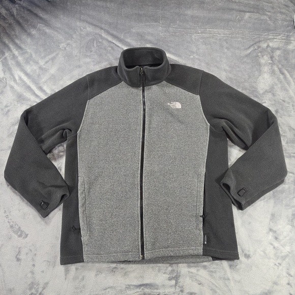 The North Face Jacket Mens L Black  Gray RDT 300 Fleece Flash Dry Outdoor - Picture 1 of 10
